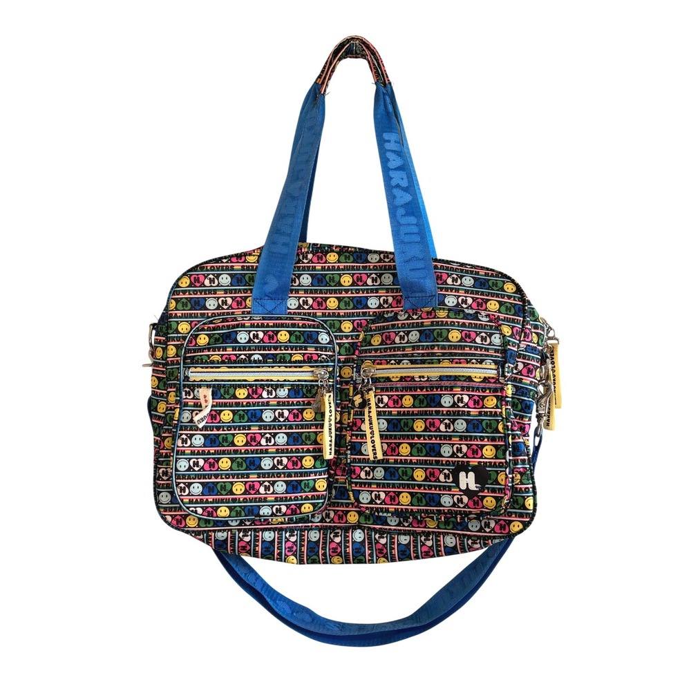 Harajuku Lovers Messenger Bag Multi-Color Women Large Gwen Stefani Y2K Print